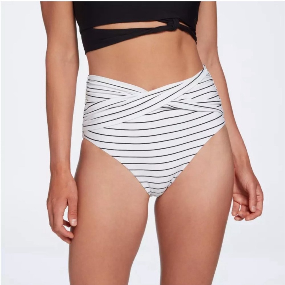 CALIA Women's High Rise Twist Front Swim Bottom